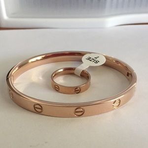 Bundle for a bracelet and a ring stainless steel